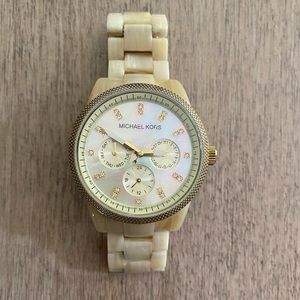 Michael Kors Women’s Abalone Gold watch size 6.25 inches
